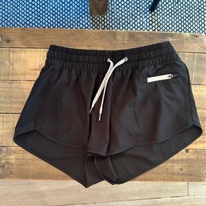 Vuori Black Clementine Shorts Lightweight Performance Design
